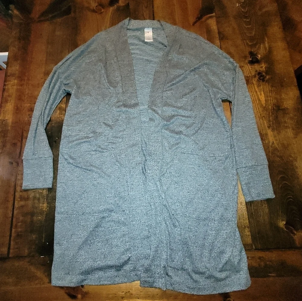 Grey longer length super soft cardigan - Large